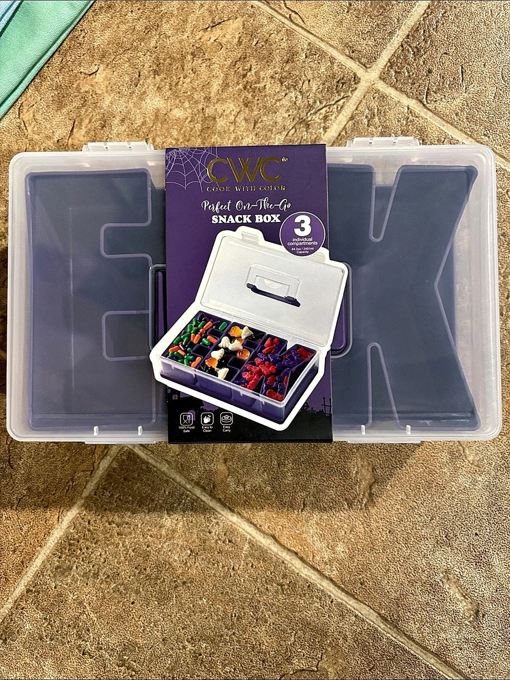 CWC 3-Tier Multi-Use Snack Box Multi-Use Snack Box Storage Case